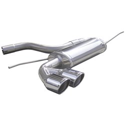 100% Inox Échappement Sport sur mesure pour Volkswagen Golf VI 1.4 TSi (122cv) 2008- 2x80mm X-Race