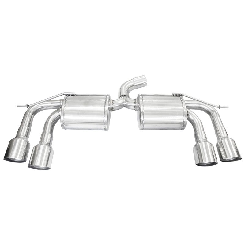 100% Inox Échappement Double sur mesure pour Volkswagen Golf VII 2.0 R TSI 300cv 2014- 2x102mm Racing