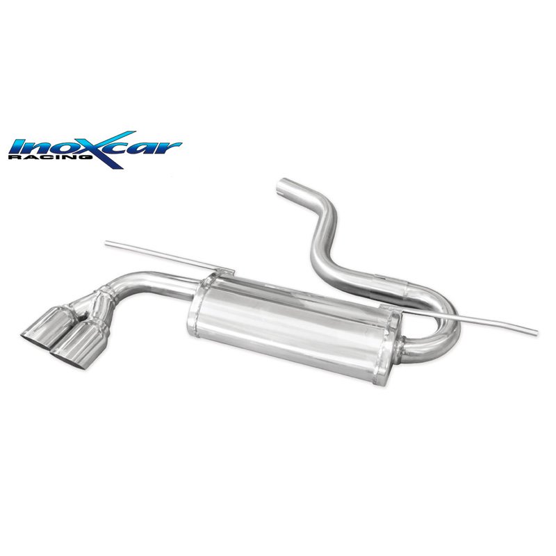 100% Inox Échappement Double sur mesure pour Volkswagen Golf VII 2.0 GTD 184CV 2012- 2019 2x80mm Racing
