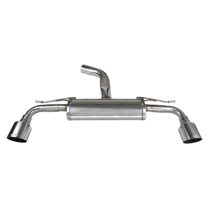 100% Inox Échappement Double sur mesure pour Volkswagen Golf VII 2.0 GTI (7.5) 245cv 2017- 1x114mm Racing