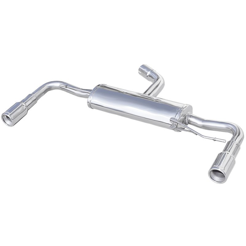 100% Inox Échappement Double sur mesure pour Volkswagen Beetle 2.0 TFSI 200cv 2012- Ø 65 1x80mm