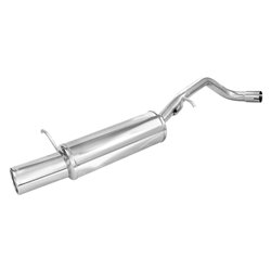 100% Inox Échappement Sport sur mesure pour Volkswagen Polo (9N2) 1.4 TDI Sportline 80cv 2005-2008 1x102mm