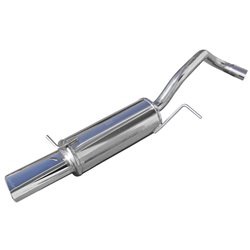 100% Inox Échappement Sport sur mesure pour Volkswagen Polo 6R GTi 1.4 16v TSi (180cv) 2010- 120x80mm Oblique (Ø55mm)