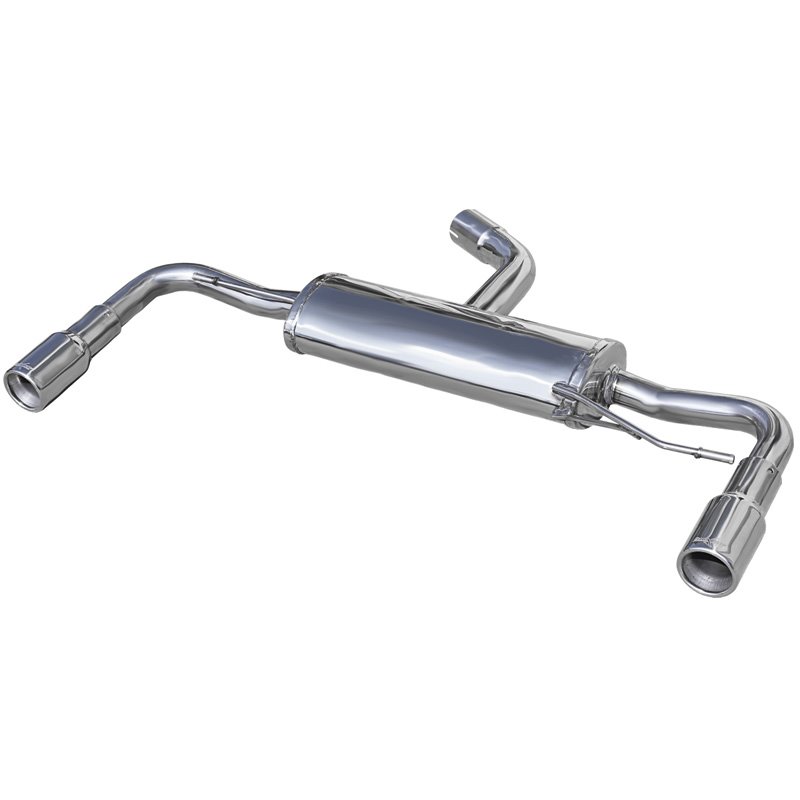 100% Inox Échappement Double sur mesure pour Volkswagen Scirocco 2.0 R TSi DSG (265cv) 2010- Droite/Gauche 80mm