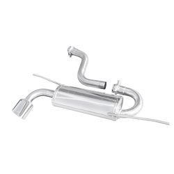 100% Inox Échappement Sport sur mesure pour Volkswagen Scirocco 2.0 TDi 140cv 2008- 1x120x80mm Oblique