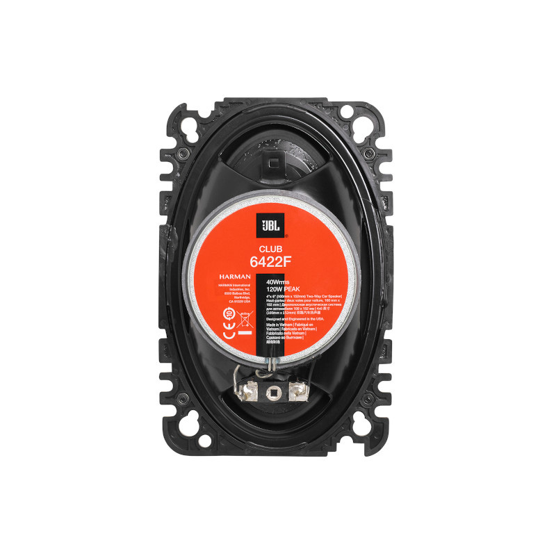 JBL Club 6422F 4x6'' (10x15cm) Set de haut-parleur Coaxial