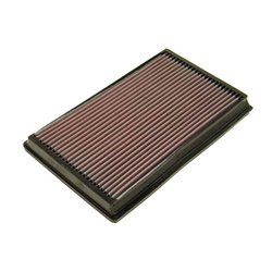 K&N Filtre à air de remplacement sur mesure pour Volkswagen Transporter T5 1.9 TDi, 2.0 (incl.TDi), 2.5 TDi, 3.2 V6 / T6 2.0 (in