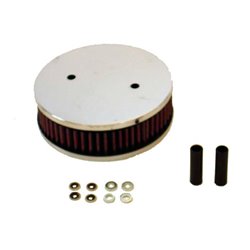 K&N Filtre à Air rond sur mesure pour carburateur SU/SU Hitachi 1.75'' H6/HS6, trou central, diamètre 150 mm, Hauteur d'assembla