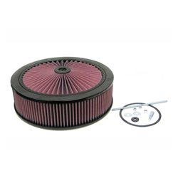 K&N Filtre à Air X-Stream - 130mm raccord, 305mm diamètre intérieur, 108mm hauteur - pour Holley 4 Barrel avec choke tower (66-3