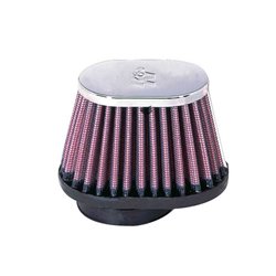 K&N Filtre à Air Universel Ovale/Conique 51mm raccordement décentrée, 76mm x 102mm de base, 51mm x 76mm en haut, 70mm hauteur (R