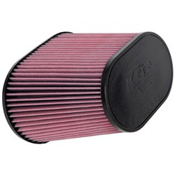K&N Filtre à Air Universel Ovale/Conique 102mm raccordement, 229mm x 146mm de base, 178mm x 114mm en haut, 190mm hauteur (RF-104