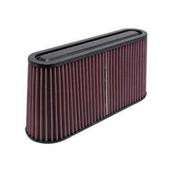 K&N Filtre à Air universel - avec fibre de carbone - raccord ovale de 51x159mm, 305mm x 89mm base, 279mm x 64mm du haut, 146mm h