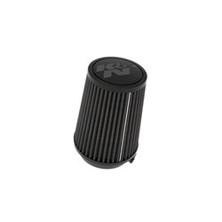 K&N Filtre à Air Noir Dryflow Universel Conique 76mm raccordement, 114mm de base, 89mm en haut, 146mm hauteur (RU-3121HBK)