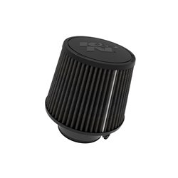 K&N Filtre à Air Noir Dryflow Universel Conique 76mm raccordement, 152mm de base, 127mm en haut, 127mm hauteur (RU-3126HBK)