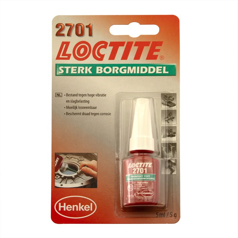 Loctite 2701 Freinfilet (vert) 5ml