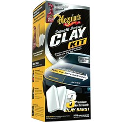 Meguiar's Smooth Surface Clay Kit (3x60g Argile/473ml Quik Detailer/1 Linge Supreme Shine)