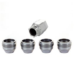 McGard Écrous antivol M12x1.25 - Conique - Longueur 19.7mm (Ouverture de clé 19/21mm)