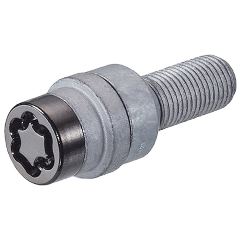 McGard Boulons antivol M14x1.50 Noir - Sphérique R14 - Longueur 27mm (Ouverture de clé 17mm)