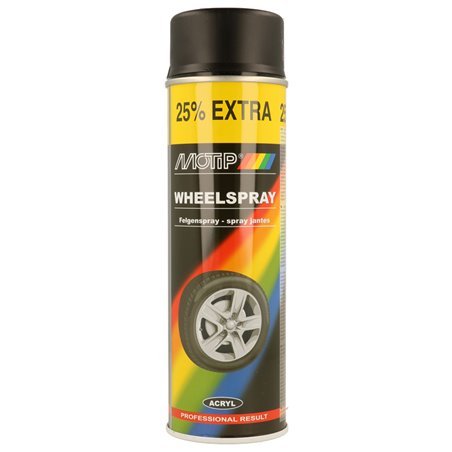 Motip Peinture pour Jantes - Noir mat - 500ml