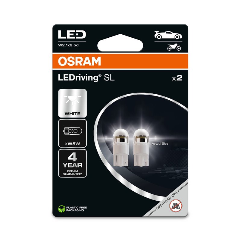 Osram LEDriving SL W5W - T10 - Cool White - 12V - set de 2 pièces (6000K)