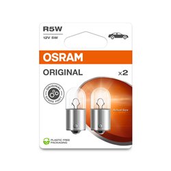 Osram Original Ampoules Halogène - BA15S R5W - 12V/5W - set de 2 pièces
