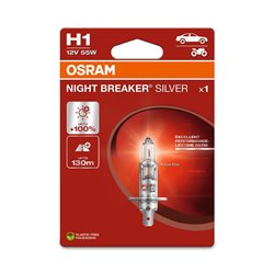 Osram Night Breaker Silver Ampoule Halogène - H1 - 12V/55W - la pièce