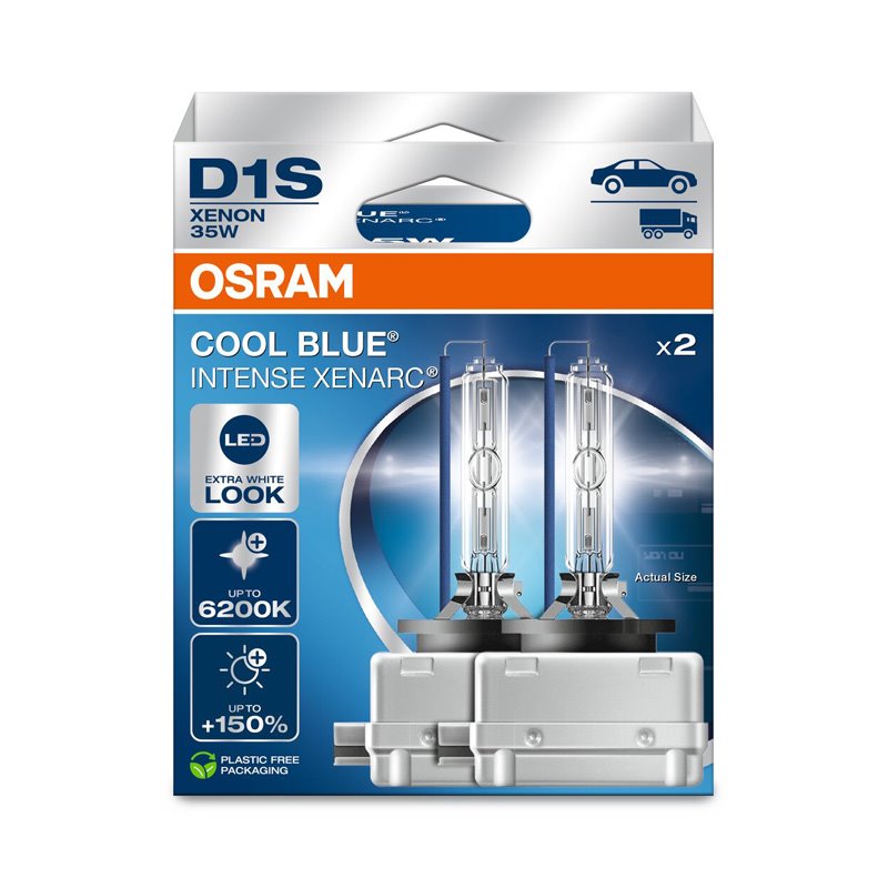 Osram Xenarc Cool Blue Intense NextGen Ampoules de HID-Xenon - D1S - 12V/35W - set de 2 pièces
 (max. 6200K)