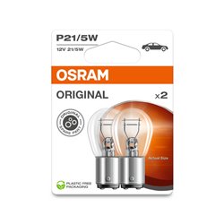Osram Original Ampoules Halogène - BAY15D - 12V/21-5W - set de 2 pièces