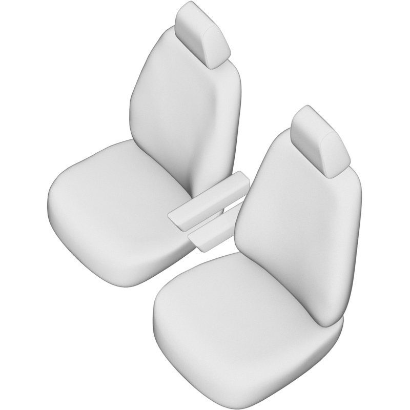 Original Design Housses de siège en tissu 1+1 sur mesure pour Citroën Jumper/Peugeot Boxer/Fiat Ducato 2006-