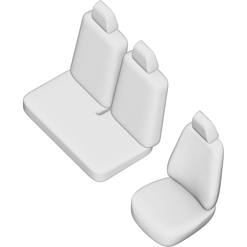 Original Design Housses de siège en tissu 2+1 sur mesure pour Fiat Doblo 2010-/Opel Combo 2012-2018