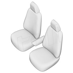 New York Design Housses de siège en cuir artificiel 1+1 sur mesure pour Fiat Doblo 2010-/Opel Combo -2018