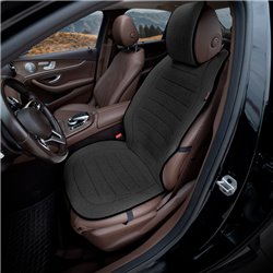 Housse/Coussin protection de siège universel 'Front' en Lin Noir - 1 pièce