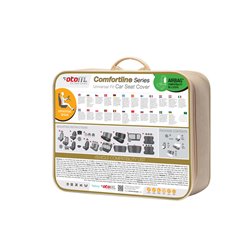 Housse de sièges universel en velours/textile 'Comfortline' Noir - 11-pièces - adapté aux Side-Airbags