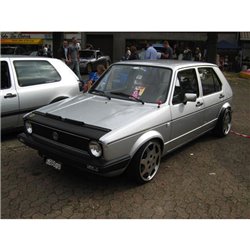 Protège-capot sur mesure pour Volkswagen Golf I/Jetta I 1977-1983 (+ cabrio 1983-) + Alfa Romeo 75 1985-1991 - Noir