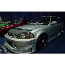 Protège-capot sur mesure pour Honda Civic 3/5 portes/coupe 1996-1999 - Noir