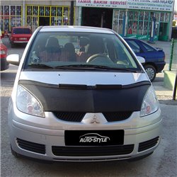 Protège-capot sur mesure pour Mitsubishi Colt 2005-2008 - Noir