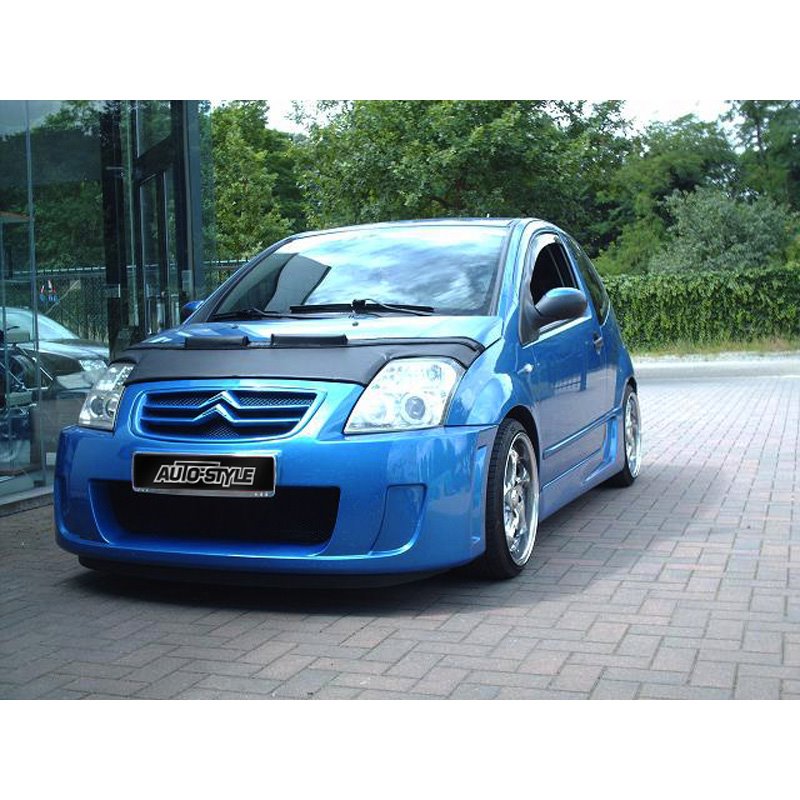 Protège-capot sur mesure pour Citroen C2 2004-2007 - Noir