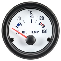 Instrument Performance blanc classique température d'huile 50-150C 52mm