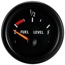 Instrument Performance noir classique niveau de carburant 52mm