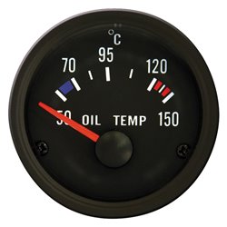 Instrument Performance noir classique température d'huile 50-150C 52mm