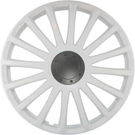 Jeu d'enjoliveurs J-Tec Grand Prix 13-inch blanc