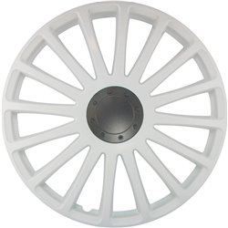 Jeu d'enjoliveurs J-Tec Grand Prix 15-inch blanc