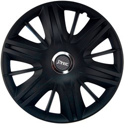 Jeu d'enjoliveurs J-Tec Maximus 13-inch noir + anneau chromé