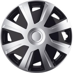 Jeu d'enjoliveurs J-Tec Mistral Van 16-inch argent/noir (sphère)