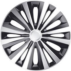 Jeu d'enjoliveurs J-Tec Multi 14-inch argent/noir