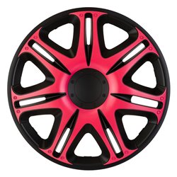 Jeu d'enjoliveurs J-Tec Nascar 15-inch noir/rose