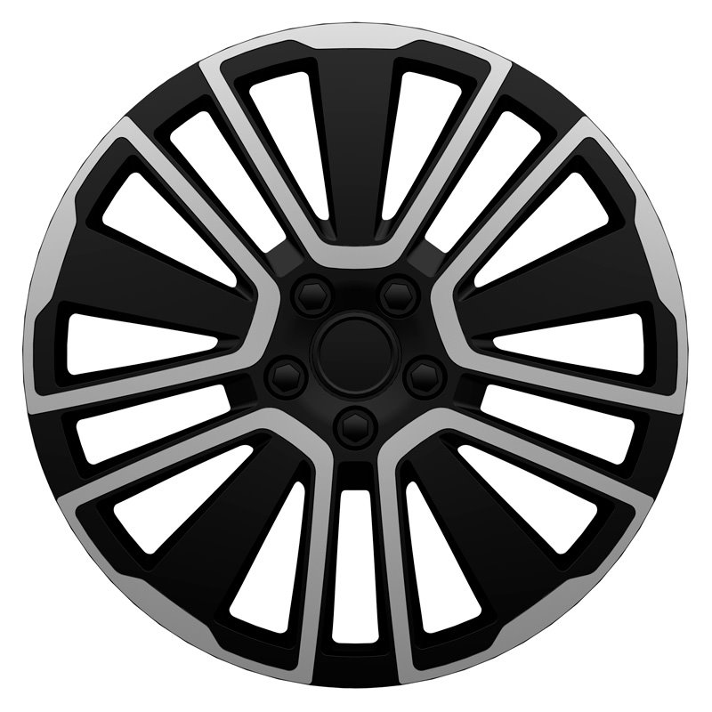 Jeu d'enjoliveurs J-Tec Scuba 15-inch argent/noir