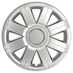 Jeu d'enjoliveurs Sportive 15-inch argent