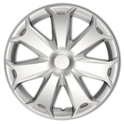 Jeu d'enjoliveurs Mega 14-inch argent