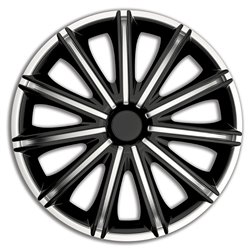 Jeu d'enjoliveurs Nero 14-inch argent/noir